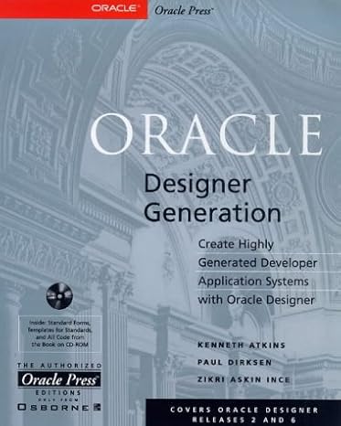 oracle designer generation 1st edition kenneth atkins b00007fyq1