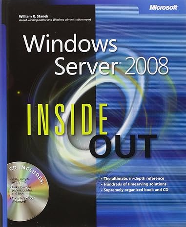 windows server 2008 inside out 1st edition william r stanek 0735624380, 978-0735624382