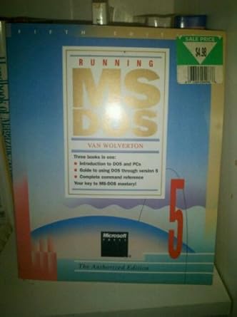 running ms dos 5th edition van wolverton 1556153376, 978-1556153372