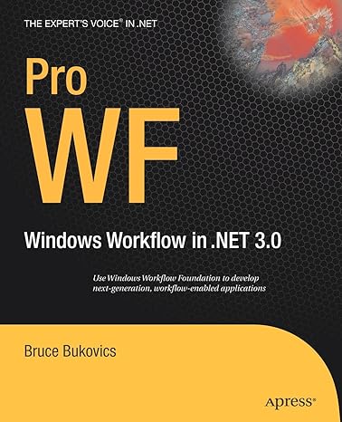 pro wf windows workflow in net 3 0 1st edition bruce bukovics b008slgg1u