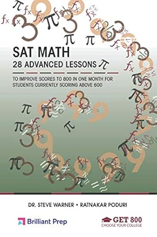 sat math 28 advanced lessons 1st edition steve warner, ratnakar poduri 1711996505, 978-1711996509