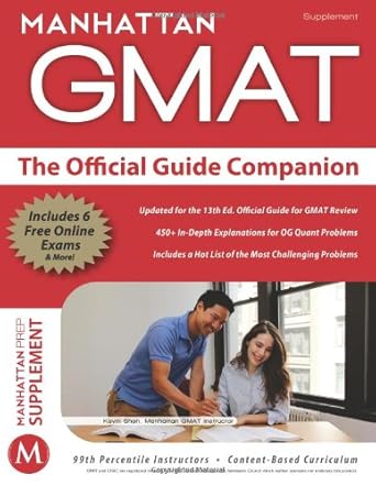 official guide companion 13th edition manhattan gmat 1937707334, 978-1937707330