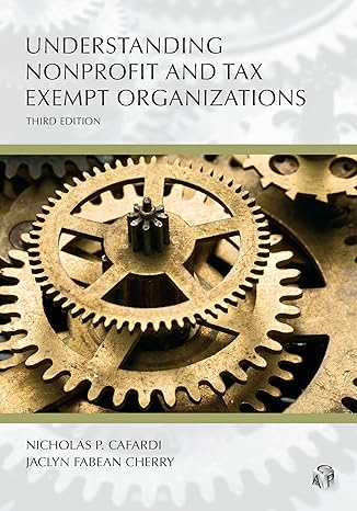 understanding nonprofit and tax exempt organizations 3rd edition nicholas cafardi ,jaclyn cherry 1531020127,