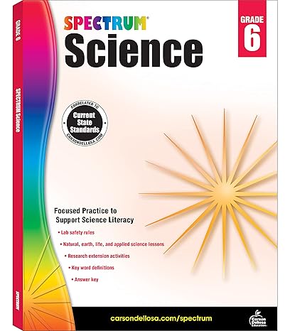 spectrum science grade 6 workbook edition spectrum 1483811700, 978-1483811703