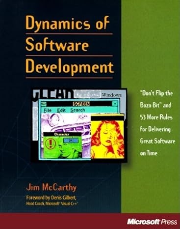 dynamics of software development 1st edition jim mccarthy ,denis gilbert 1556158238, 978-1556158230