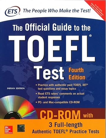 the official guide to the toefl test with cd rom 4th edition ets 1259061094, 978-1259061097