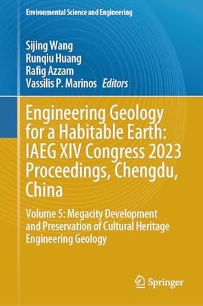 engineering geology for a habitable earth iaeg xiv congress 2023 proceedings chengdu china volume 5 megacity