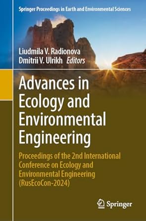 advances in ecology and environmental engineering proceedings of the 2nd international conference on ecology