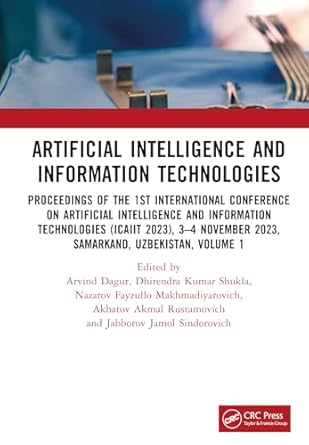 artificial intelligence and information technologies proceedings of the 1st international conference on