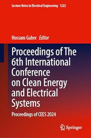 proceedings of the 6th international conference on clean energy and electrical systems proceedings of cees