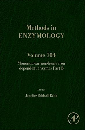 mononuclear non heme iron dependent enzymes part b 1st edition jennifer bridwell rabb 044334647x,