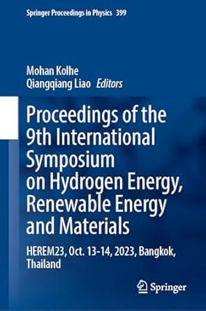 proceedings of the 9th international symposium on hydrogen energy renewable energy and materials herem23