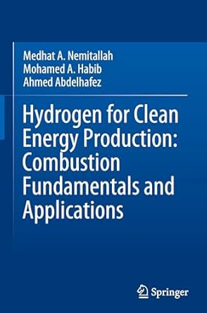 hydrogen for clean energy production combustion fundamentals and applications 1st edition medhat a nemitallah