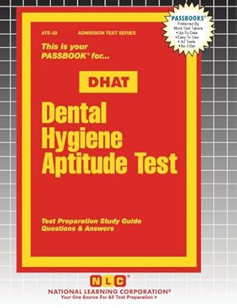 dental hygiene aptitude test 1st edition passbooks 1799350320, 978-1799350323