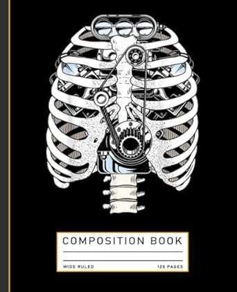 halloween skeleton funny car engineer mechanic composition book 1st edition francis press b0dj7bg1by