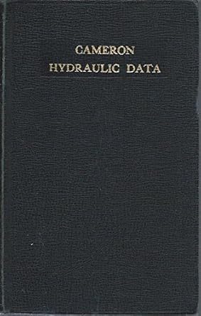 cameron hydraulic data many printings edition editor g shaw b001c459ls