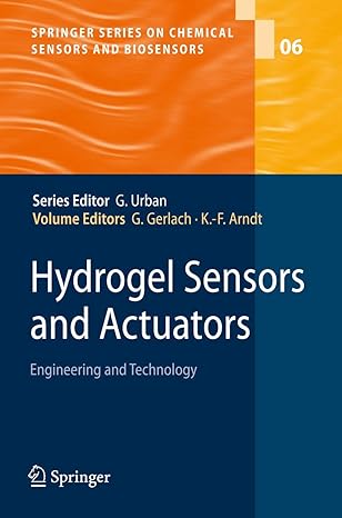 hydrogel sensors and actuators 2010th edition gerlach 3540756442, 978-3540756446