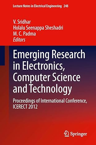 emerging research in electronics computer science and technology proceedings of international conference