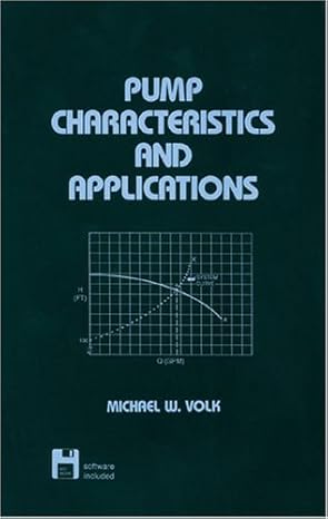 pump characteristics and applications 1st edition michael w volk 0824795806, 978-0824795801