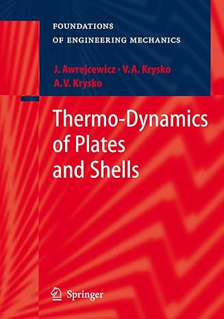 thermo dynamics of plates and shells 2007th edition jan awrejcewicz ,vadim anatolevich krys'ko ,anton v