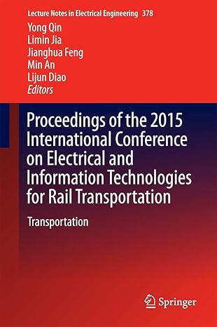 proceedings of the 2015 international conference on electrical and information technologies for rail