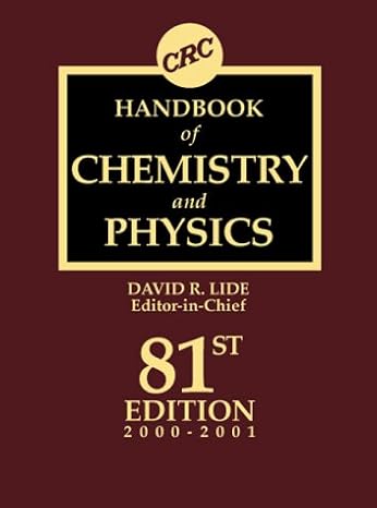 handbook of chemistry and physics 81st edition david r lide 0849304814, 978-0849304811