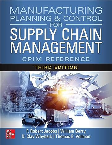 manufacturing planning and control for supply chain management the cpim reference 3rd edition kraig knutson