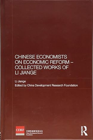 chinese economists on economic reform collected works of li jiange 1st edition jiange li ,china development