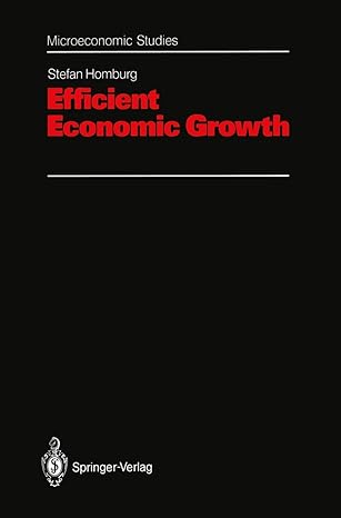 efficient economic growth 1992nd edition stefan homburg 3540549951, 978-3540549956