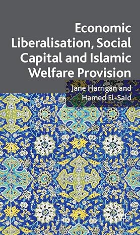 economic liberalisation social capital and islamic welfare provision 2009th edition j harrigan ,h el said