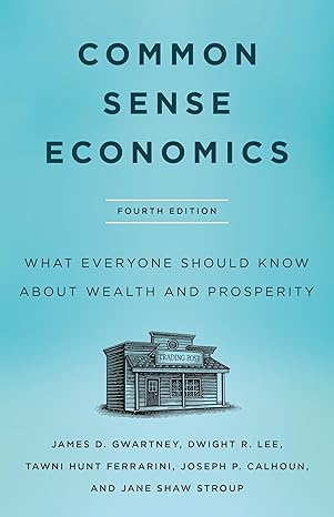 common sense economics what everyone should know about wealth and prosperity 4th edition james d gwartney