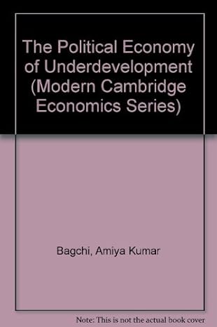 the political economy of underdevelopment 1st edition amiya kumar bagchi 0521240247, 978-0521240246