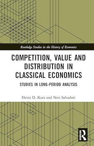 competition value and distribution in classical economics 1st edition heinz d kurz ,neri salvadori