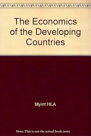 the economics of the developing countries 1st edition u hla myint b0006bmvge