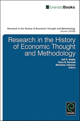 research in the history of economic thought and methodology 1st edition ross b emmett ,jeff e biddle