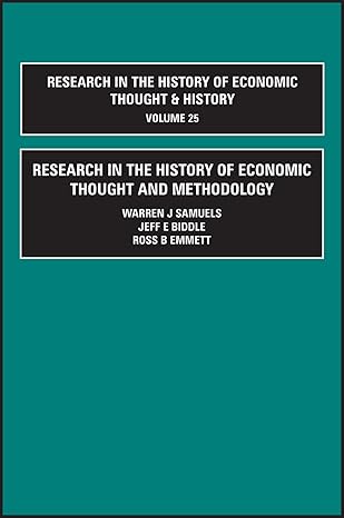 research in the history of economic thought and methodology 1st edition warren j samuels ,jeff e biddle ,ross