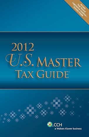 u s master tax guide 2012th edition cch tax law editors 0808027301, 978-0808027300