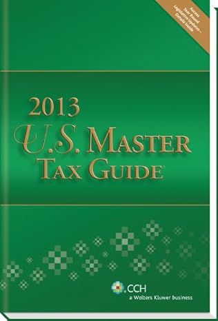 u s master tax guide 2013th edition cch tax law editors 0808032453, 978-0808032458