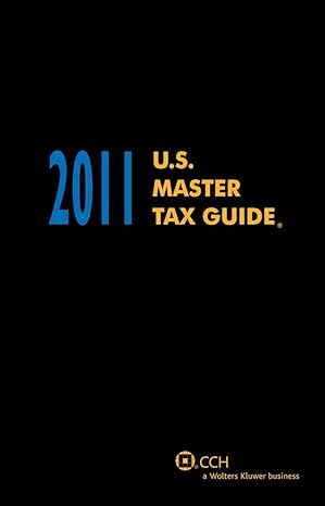 u s master tax guide 2011th edition cch tax law editors 0808024515, 978-0808024514