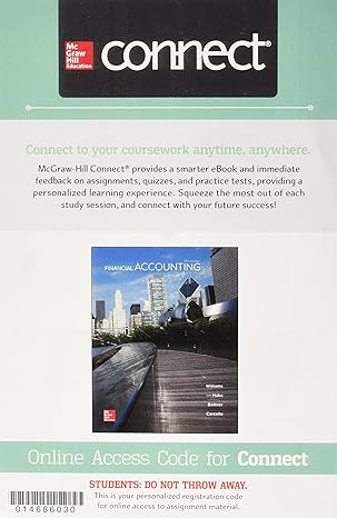 connect access card for financial accounting 17th edition jan williams ,susan haka ,mark bettner ,joseph