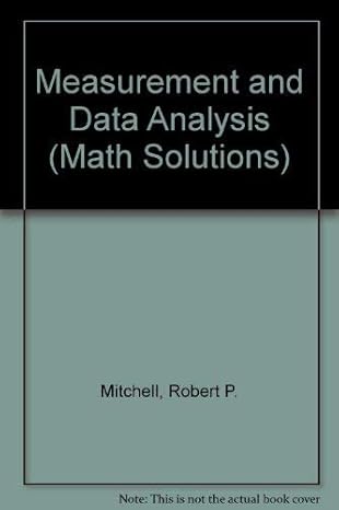 measurement and data analysis 1st edition robert p mitchell 1564201228, 978-1564201225