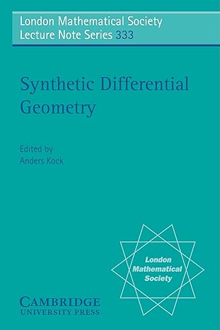 synthetic differential geometry 2nd edition anders kock 0521687381, 978-0521687386