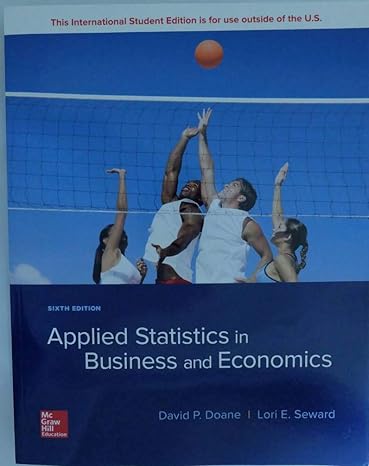 applied statistics business economics 6th edition david p doane 1260092526, 978-1260092523