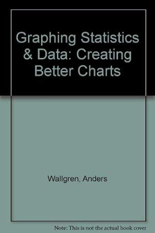 graphing statistics and data creating better charts 1st edition anders wallgren ,britt wallgren ,rolf persson