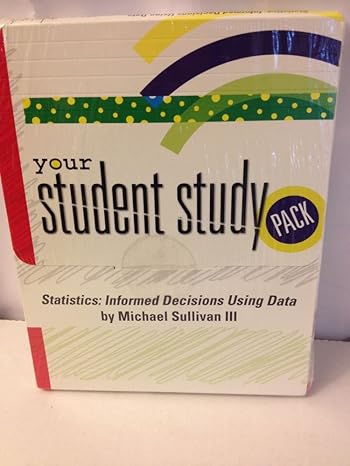 statistics student study pack 10rev edition michael sullivan 0131483420, 978-0131483422