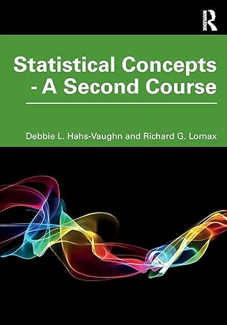 statistical concepts a second course a second course 5th edition debbie l hahs vaughn 0367204096,