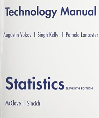 Technology Manual For Statistics