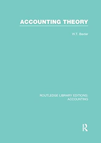 accounting theory 1st edition william baxter 1138965839, 978-1138965836