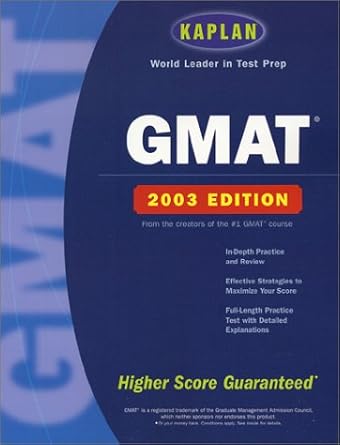 kaplan gmat 2003 revised edition kaplan 0743230302, 978-0743230308