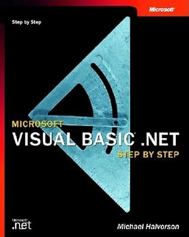 microsoft visual basic net step by step 1st edition michael halvorson 0735613745, 978-0735613744